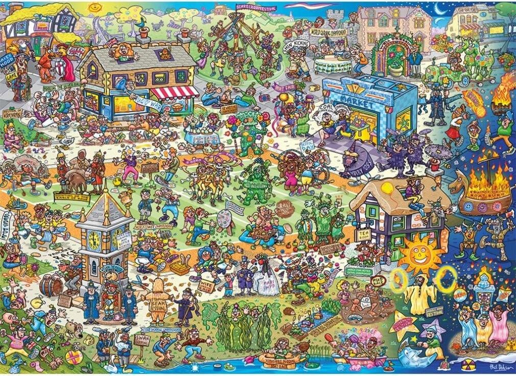 Gibsons Puzzelgrappen Bizarre Britse Puzzel 1000 stukjes