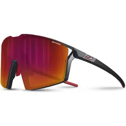 Julbo, Unisex, Sportbrille, Edge (Black, Black Orange, Black Red, Matte Black / Red, Red, Rot), Rot, Mehrfarbig, Schwarz