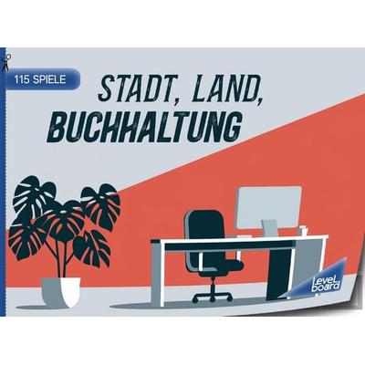 Stadt, Land, Buchhaltung - 115 Spielblöcke, Taschenbuch von LevelBoard Spiele, LevelBoard Spiele, 978-3-693-19816-2