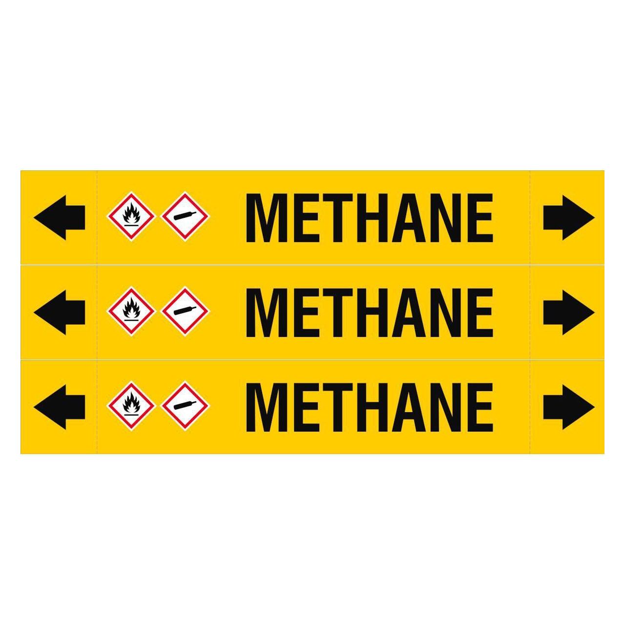 Brady ASME - Rohrmarkierer - Methane (ASMEPM-37X230MM-METHANE)
