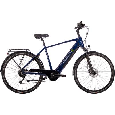 E-Bike SAXONETTE "Deluxe Sport Man" Gr. 54, blau (nightblau glänzend, schwarz), Elektrofahrräder, 54cm, 28 Zoll (71,12cm), Pedelec, Elektrofahrrad für Damen u. Herren