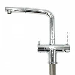 Wasserhahn 3in1 | Scotti mit ausziehbarer Brause (3 Farben) chrom