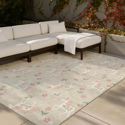 Addison Rugs Machine Washable Indoor/ Outdoor Kids Unicorn Chantille Rug