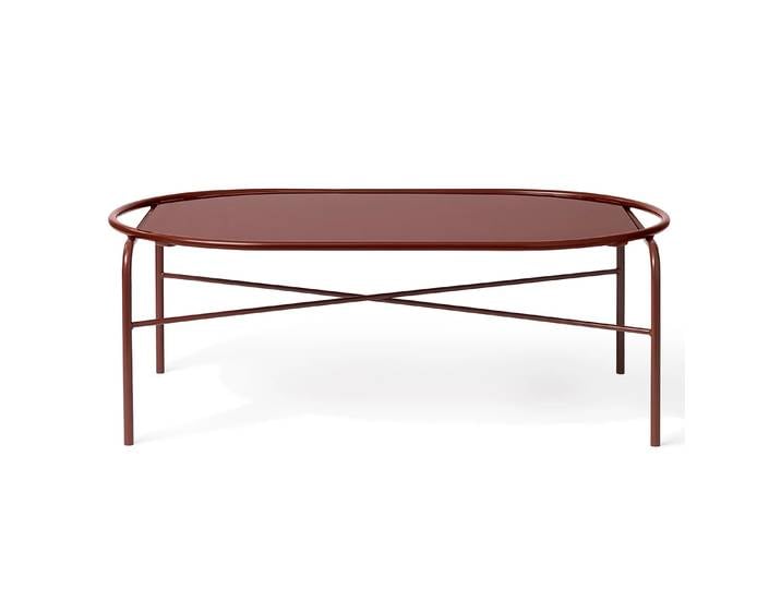 Warm Nordic Secant ovaler Couchtisch Redish