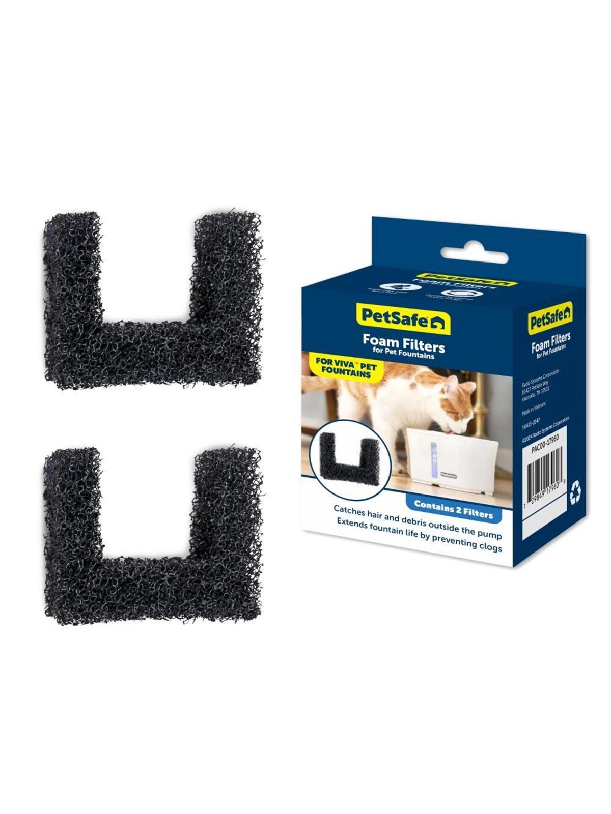 PETSAFE Schaumstofffilter 2er-Pack für Viva