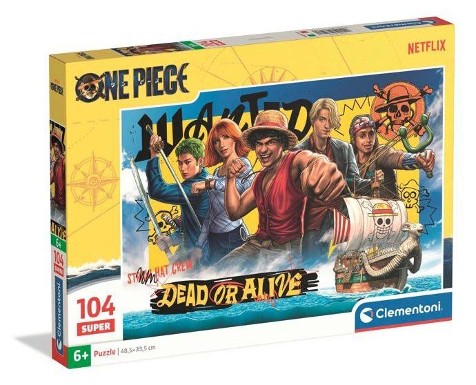 Clementoni One Piece Puzzel voor kinderen, 104 stukjes, 48,5 x 33,5 cm