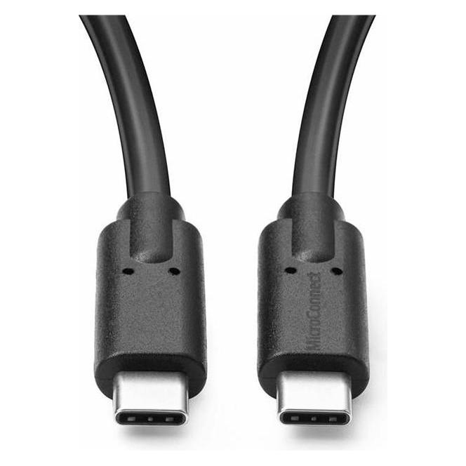 MicroConnect USB3.2CC1 USB Kabel 1 m 3.2 Gen 2 (3.1 Gen 2) USB C Schwarz (1 m, USB 3.2 Gen 2, USB 3.2 Gen 2x2, 100 W) (USB3.2CC1)