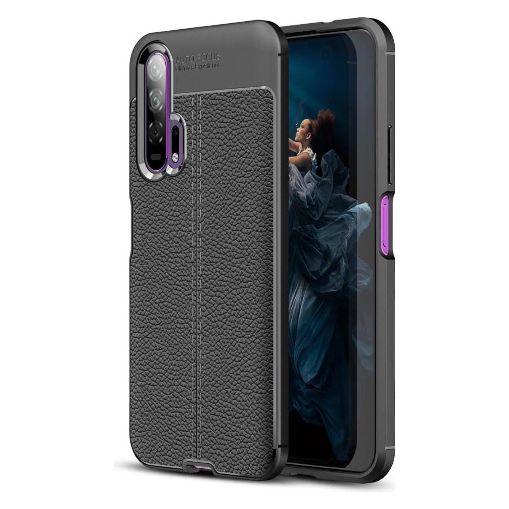 Screenguard Honor 20 Pro Hülle Leather Design TPU Cover (Honor 20 Pro) (00025377)