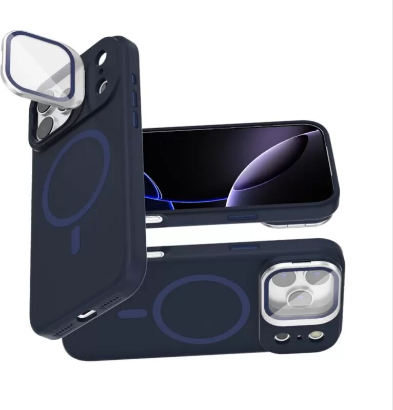 INF Coque Magnétique avec Support Compatible avec iPhone 17 Pro, TPU & Silicone Antichoc, Cadre en Silicone Liquide