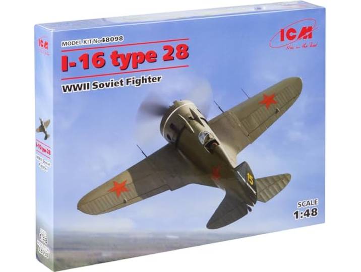 ICM 48098 modelbouwset I-16 Type 28 WWII Soviet Fighter