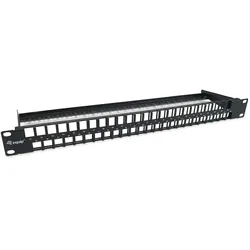 Equip 48-Port Keystone Cat.6 Ungeschirmtes Patchpanel, Schwarz