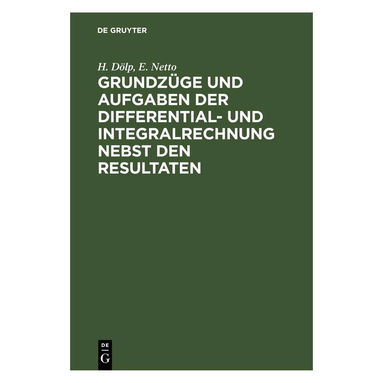 De Gruyter Dölp:Grundzüge und Aufgaben der Differe (67777153)