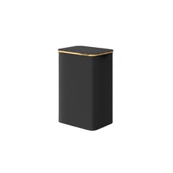 Wäschekorb   , schwarz , Polyester , Maße (cm): B: 42 H: 70,5