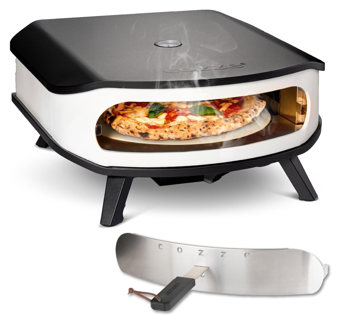 Gasbackofen Pizzaofen Pizzagerät - Drehbarer Pizzastein - Ø 42,5 cm - 6,0 kW