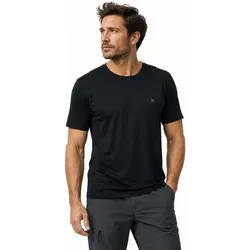 NORFOLK Wandershirts 100% Merinowolle Wander-T-Shirt - Leicht, geruchshemmend - Ragnar, Größe M in Schwarz Schwarz
