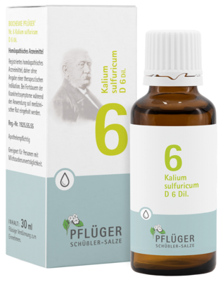 Homöopathisches Laboratorium Alexander Pflüger GmbH & Co. KG BIOCHEMIE Pflüger 6 Kalium sulfuricum D 6 Tropfen 30 ml 06324494