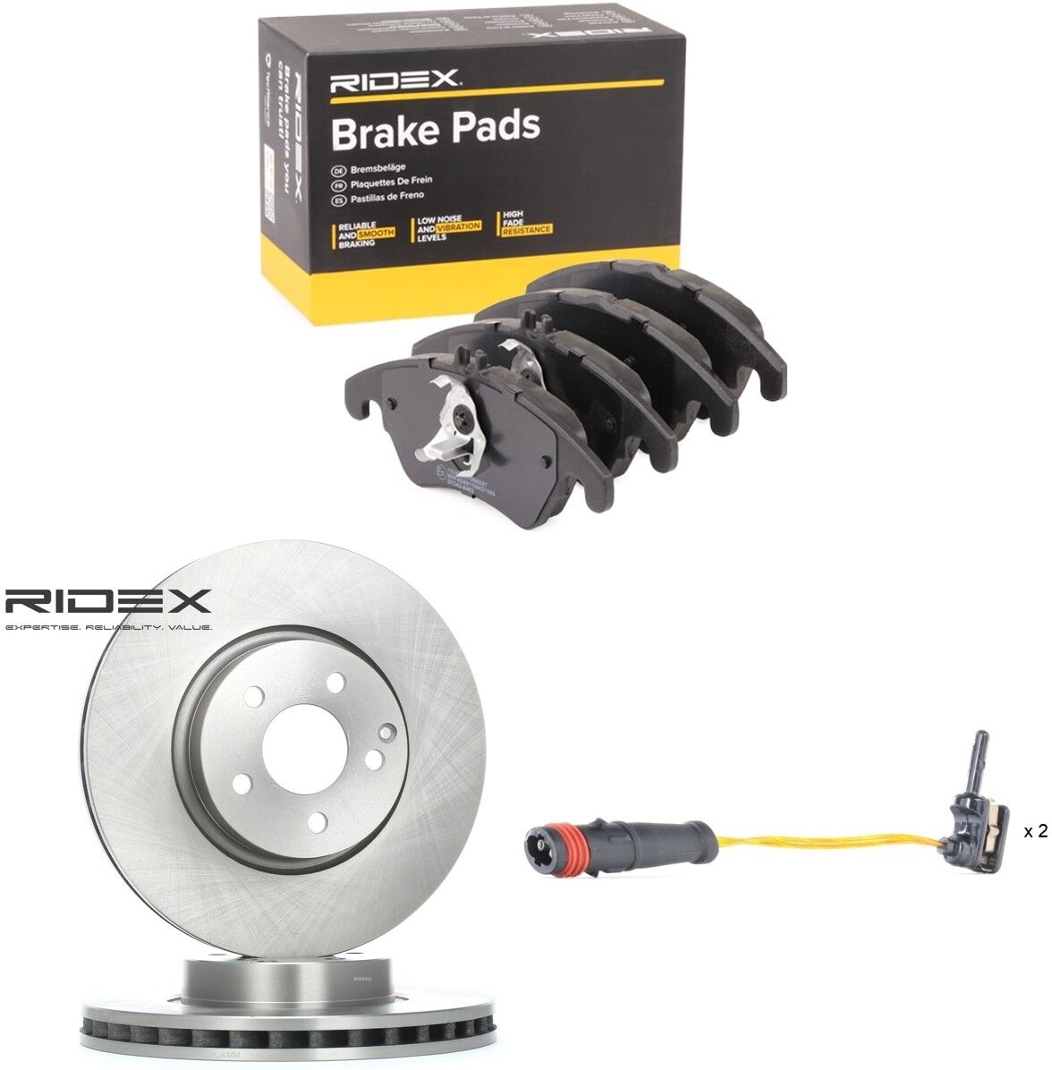 RIDEX 3405B3394 Brake discs and pads set