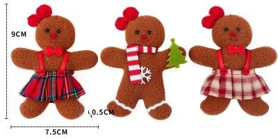 Uplift Treasures 3 Piece Christmas Gingerbread Man Hanging Ornaments Festive Tree Pendants For Holiday Decor & New Year Gifts women (3 Pcs)