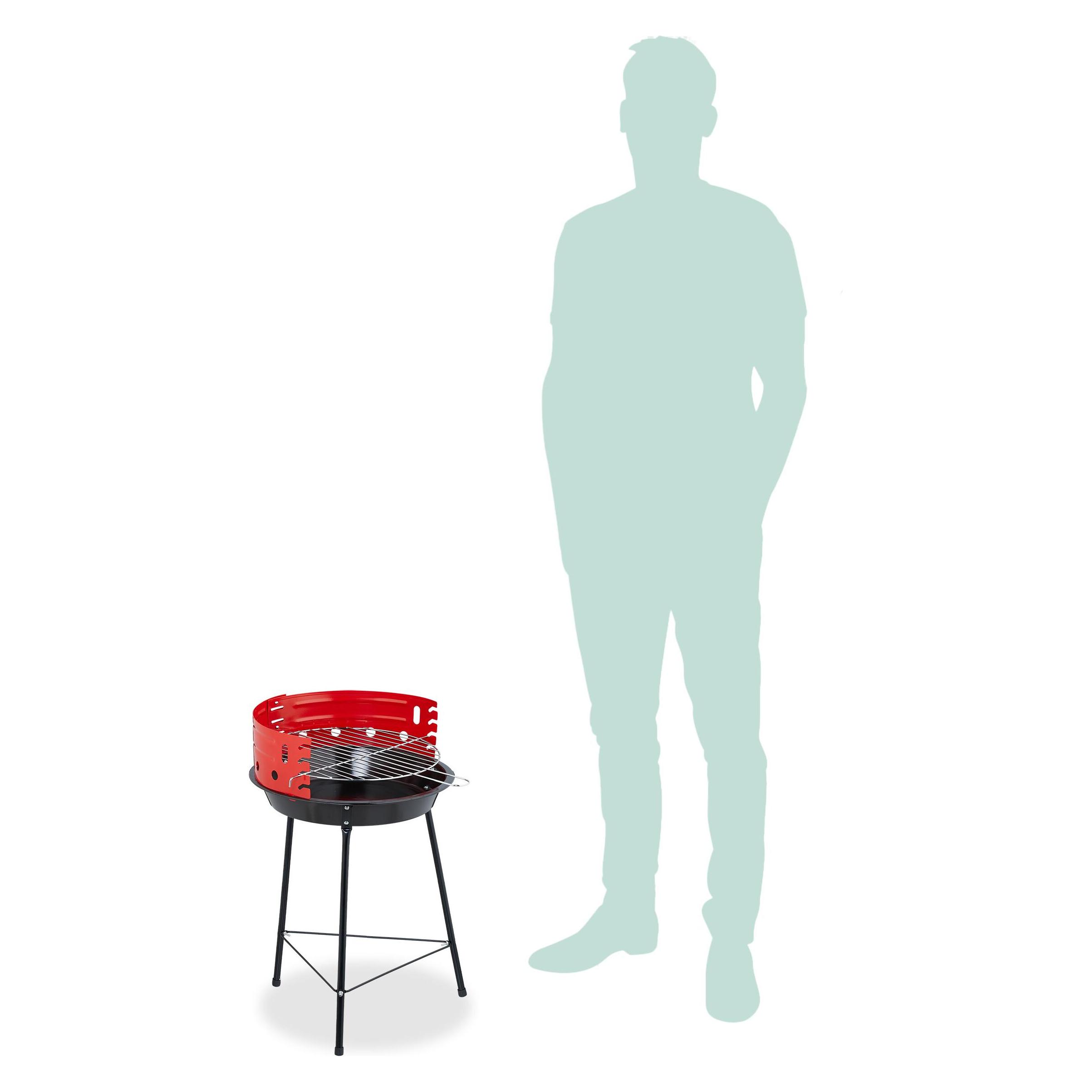 Relaxdays Holzkohlegrill (30 cm) (4052025508685)