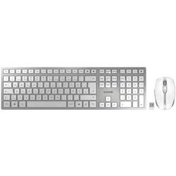 CHERRY DW 9100 SLIM kabelloses Desktop-Set - QWERTZ DE - silber