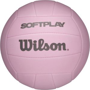 WILSON Volleyball Soft Play, Freizeit- & Trainingsball, rosa, 280 Gramm, Größe 5
