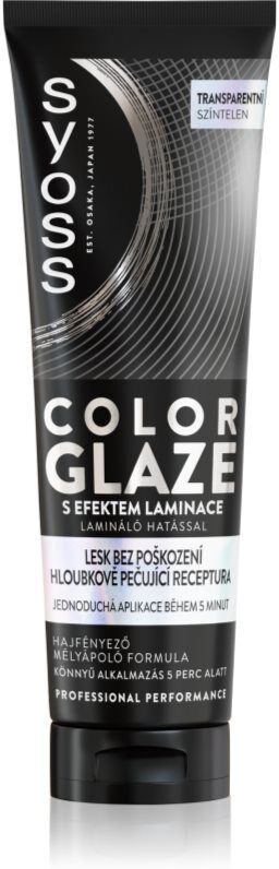Syoss Intense Glaze Color préparation colorante cheveux brillance teinte Transparent 130 ml