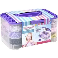 Perlenset in Aufbewahrungsbox – lila
