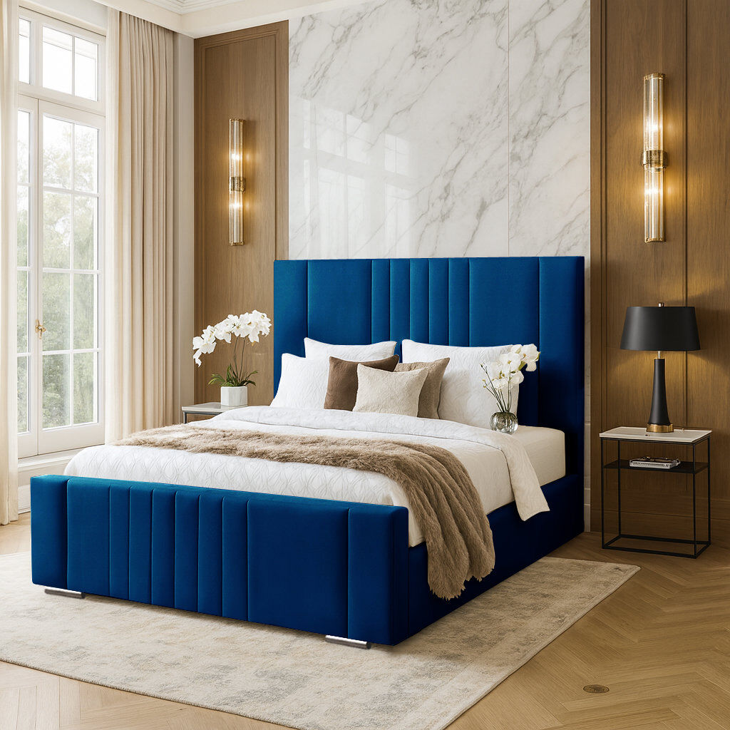 Latitude Run Agaro Upholstered Bed Marine Single (3')