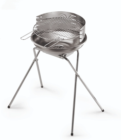 Ompagrill 485 Pro Inox  Holzkohlegrill