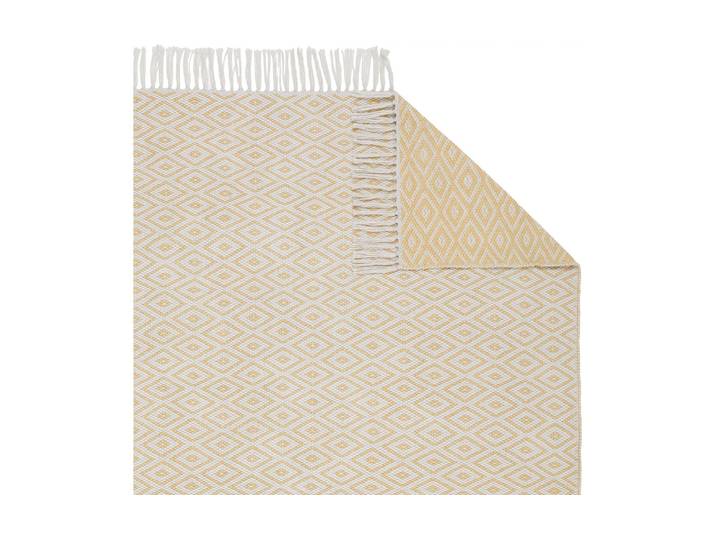 Outdoorteppich URBANARA Barota 90 x 130 cm , gelb (senfgelb, weiß), B:90cm L:130cm, Polyethylenterephthalat (PET), Polypropylen (PP), Teppiche, Outdoorteppich
