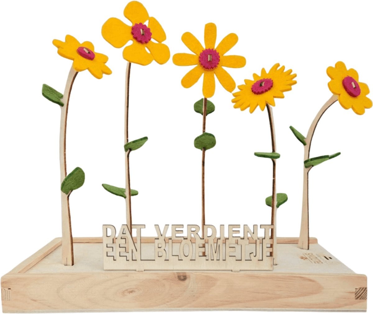 Happy Blooms vilten bloemen brievenbus cadeau