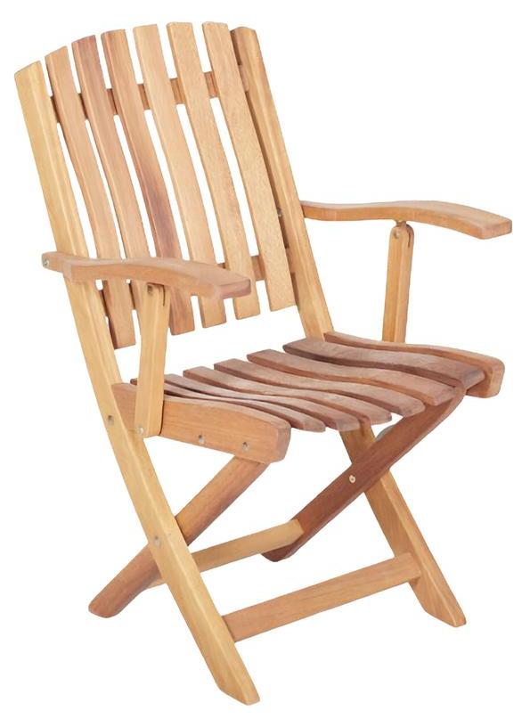 Outdoor Sessel Stuhl Möbel Garten Sessel Relax Balkon Stühle Naturholzstuhl