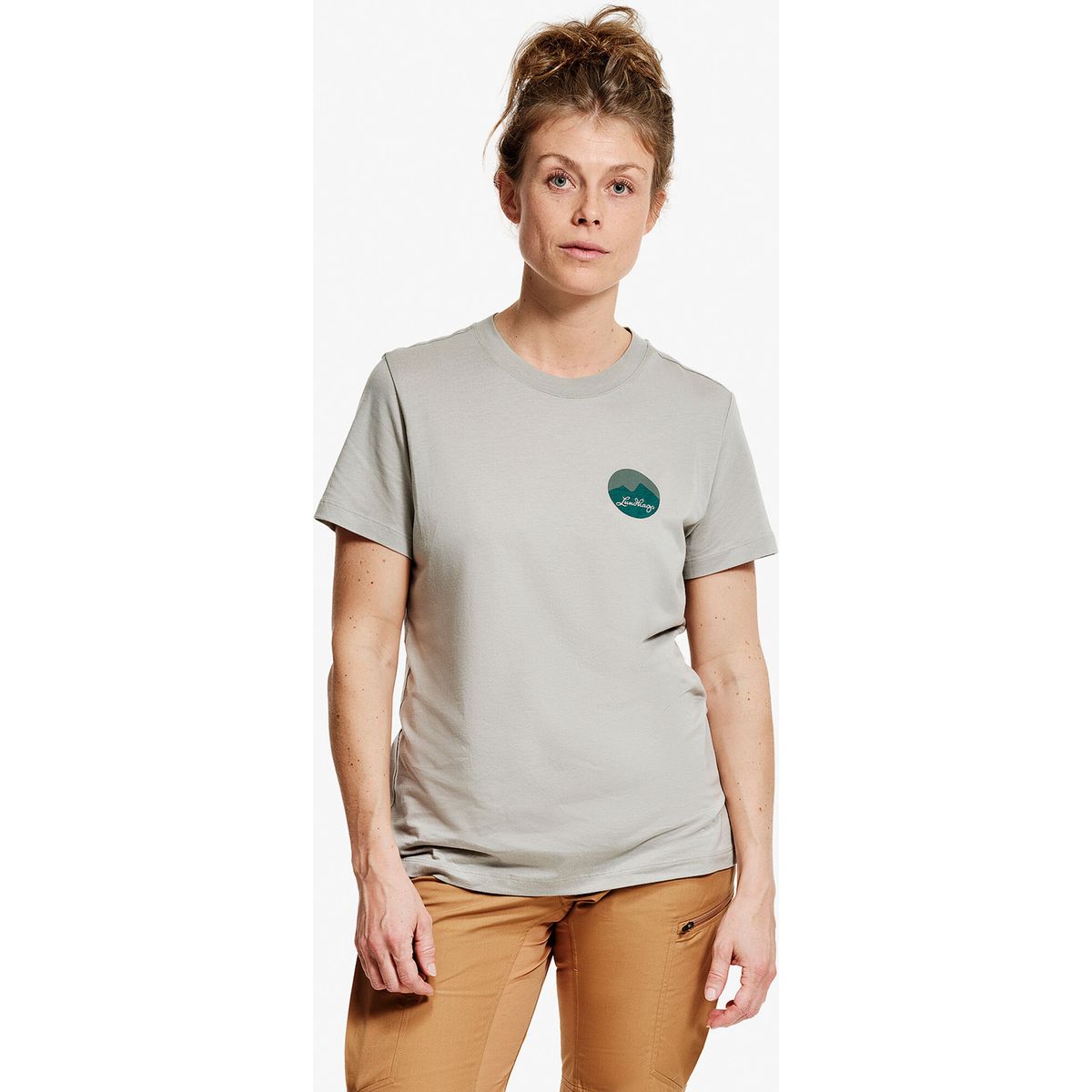 Lundhags Järpen Printed T-shirt W moss grey (11199) XS 44326-26-11199-XS