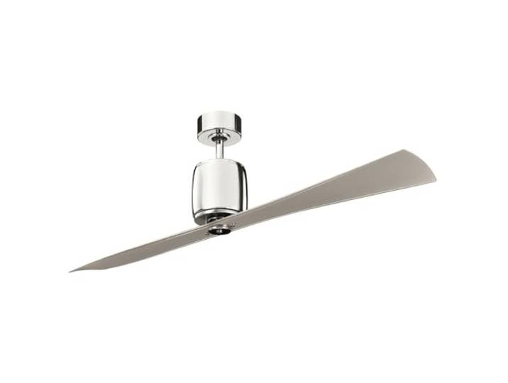 Elstead Ferron 152 cm Deckenventilator mit 2 Flügeln, poliertes Nickel, Fernbedienung