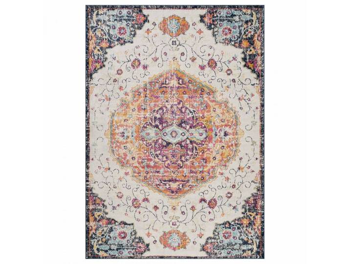 Tapis salon vintage oriental - multicolore rouge beige bleu 240x340 cm