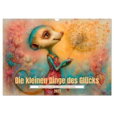 Die kleinen Dinge des Glücks (Wandkalender 2027 DIN A3 quer), CALVENDO Monatskalender