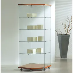 Eckglasvitrine abschließbar JT-LL718L