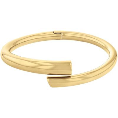 Armreif CALVIN KLEIN "CK SPIRAL", gold (gelbgoldfarben), Armbänder, Damen, 17,5cm, Edelstahl, Armreif