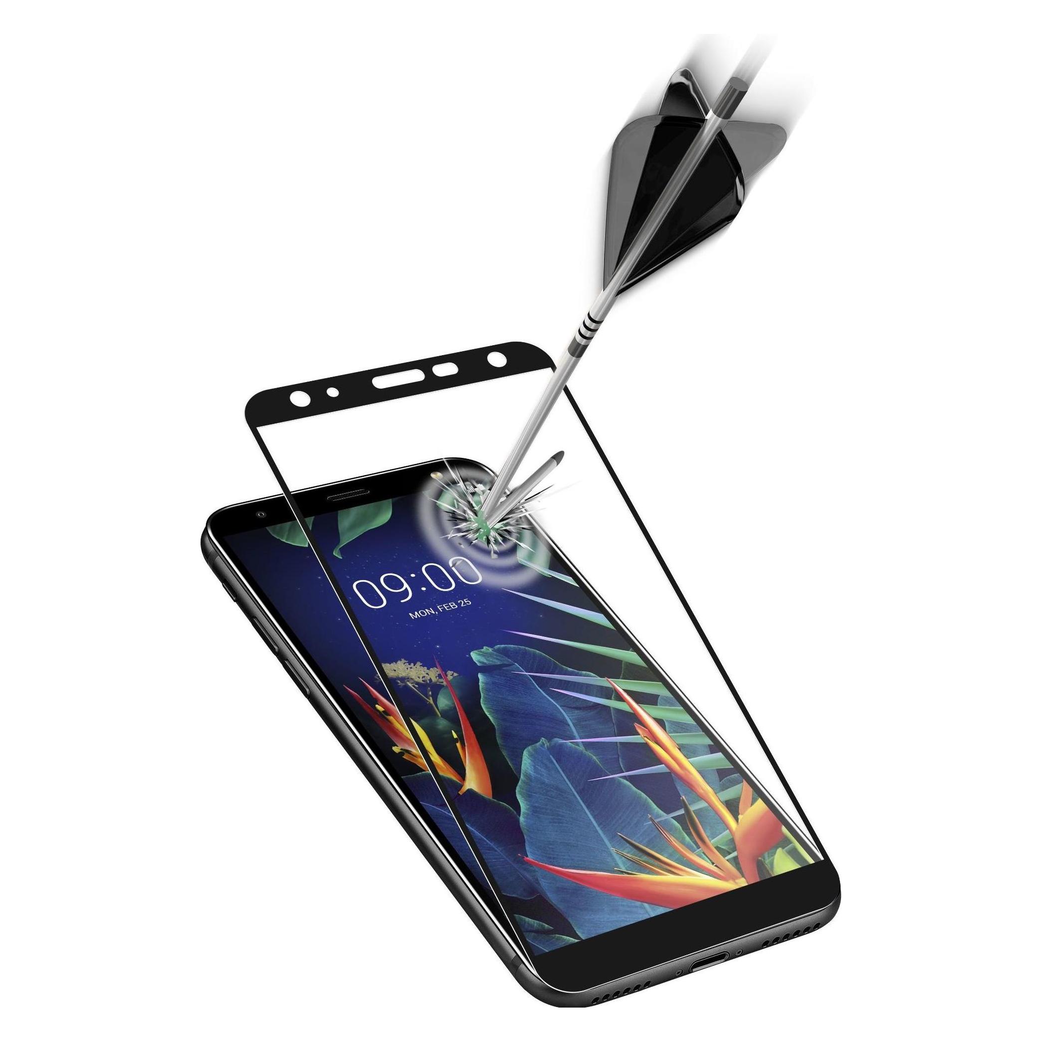Cellularline Tempered glass for LG K40, black (1 Stk., LG K40) (8018080351877)