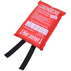 Hochwertige Feuerlöschdecke 1m2 - 100% Fiberglas, effektiver Brandschutz, erstickt Brände schnell, sichere und wirkungsvolle Notfallausrüstung