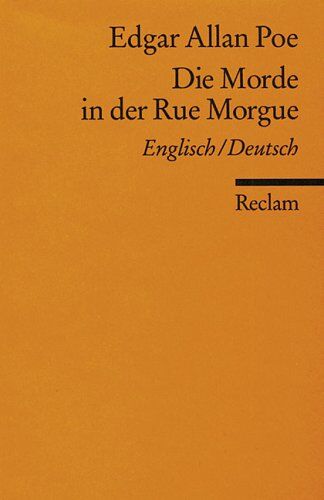 Poe, Edgar Allan - Die Morde in der Rue Morgue. - Preis vom 09.10.2026 07:28:09 h