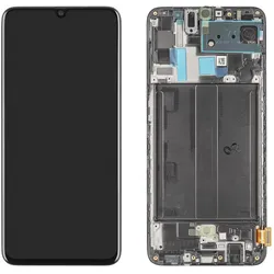 Kaputt.de Samsung Galaxy A70 Display (mit Rahmen) schwarz (Display, Samsung Galaxy A70), Mobilgerät Ersatzteile, Schwarz