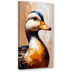LEINWANDBILD Ente Vogel Tier 40x80cm