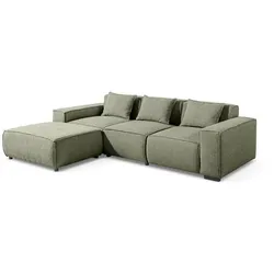 filippo Ecksofa Malta Stoff Grün