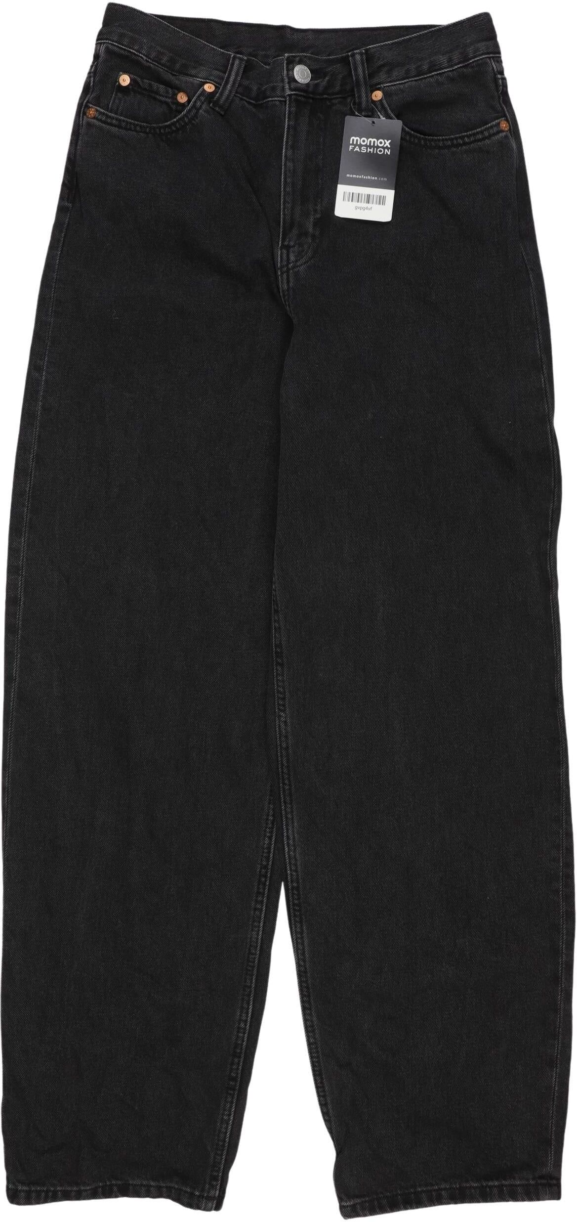 Weekday Damen Jeans, Schwarz, Gr. W25, Baumwolle - Second Hand