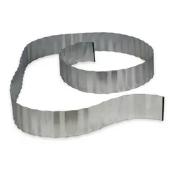 Relaxdays Rasenkante verzinkt 3er Set Silber