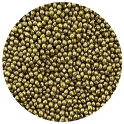 Goldene Premium-Metallic-Zuckerperlen, 2 mm, 1 kg