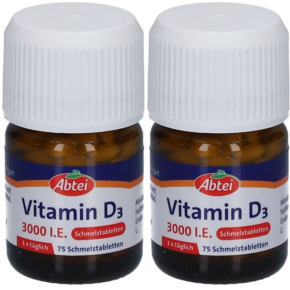 Abtei Vitamin D3 3000 I.e. Schmelztabletten 2x 2x75 St