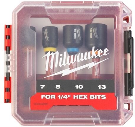 Set de 4 douilles magnétiques Shockwave™ Impact Duty MILWAUKEE 4932492445