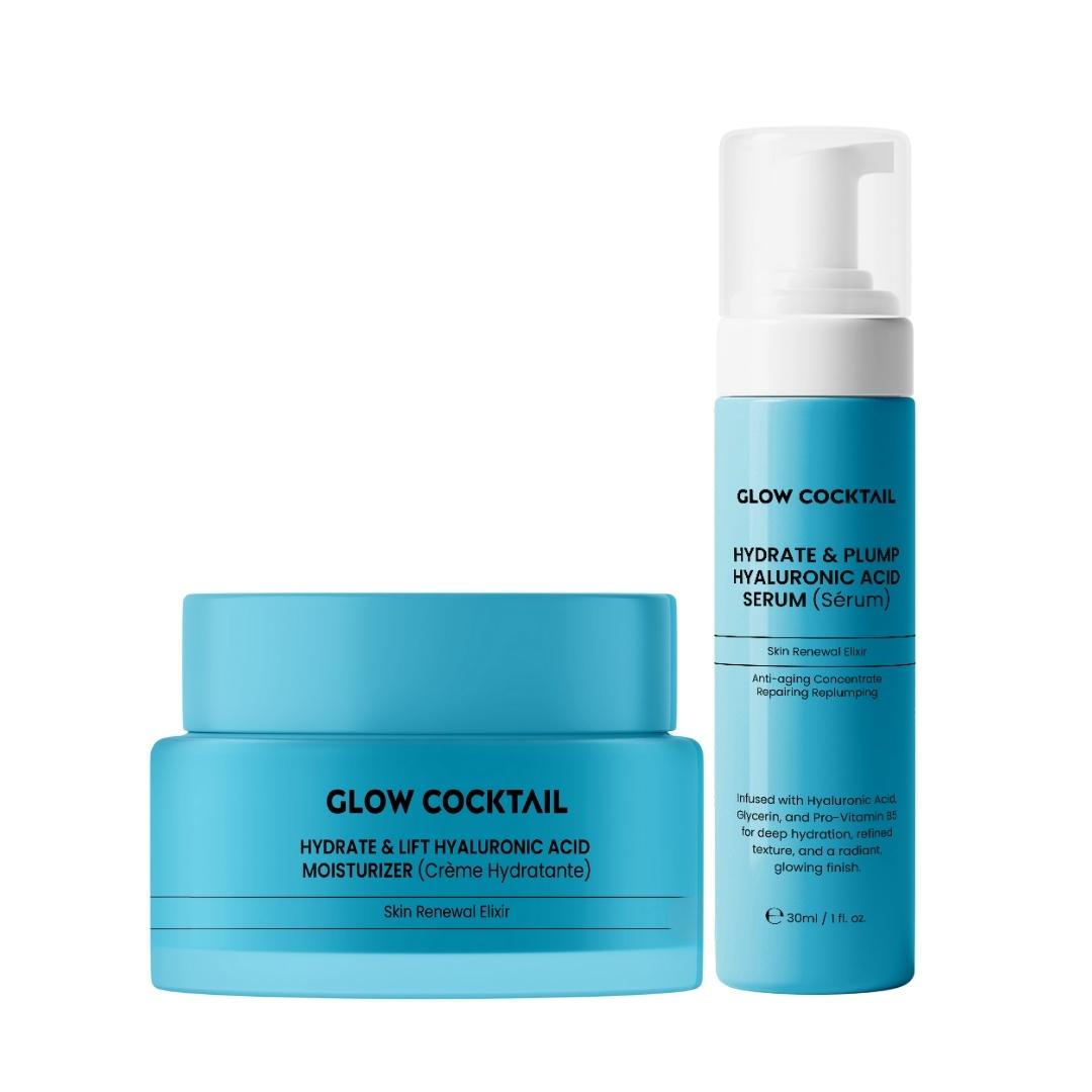 Hydrate & Lift Hyaluronsäure Feuchtigkeitsspender 50ml + Hydrate & Plump Hyaluronsäure Serum 30ml
